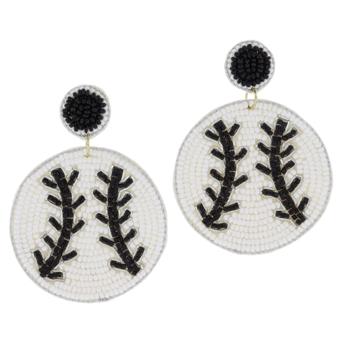 JM Baseball Earrings