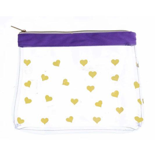 Heart of Gold Zipper Pouch