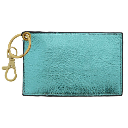 Metallic Card Holder with Clip