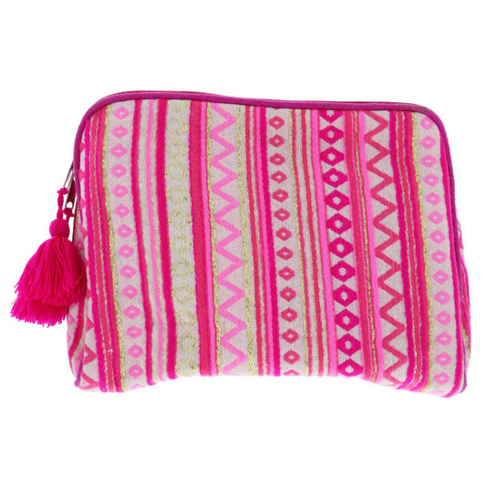 Poppin' Pink Large Zipper Pouch