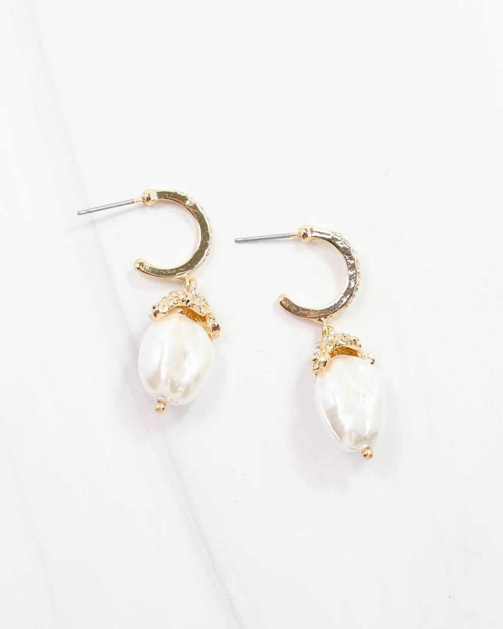 Priscilla Pearl Earring Gold