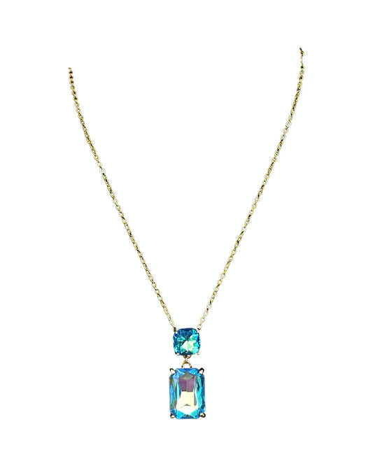 PP Double Stone Necklace