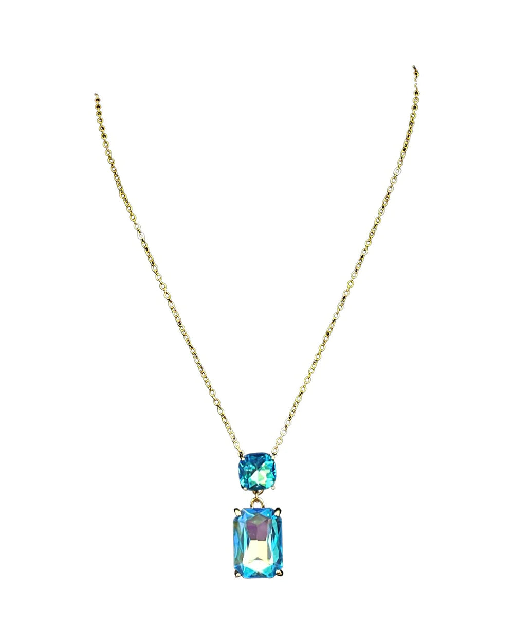 PP Double Stone Necklace