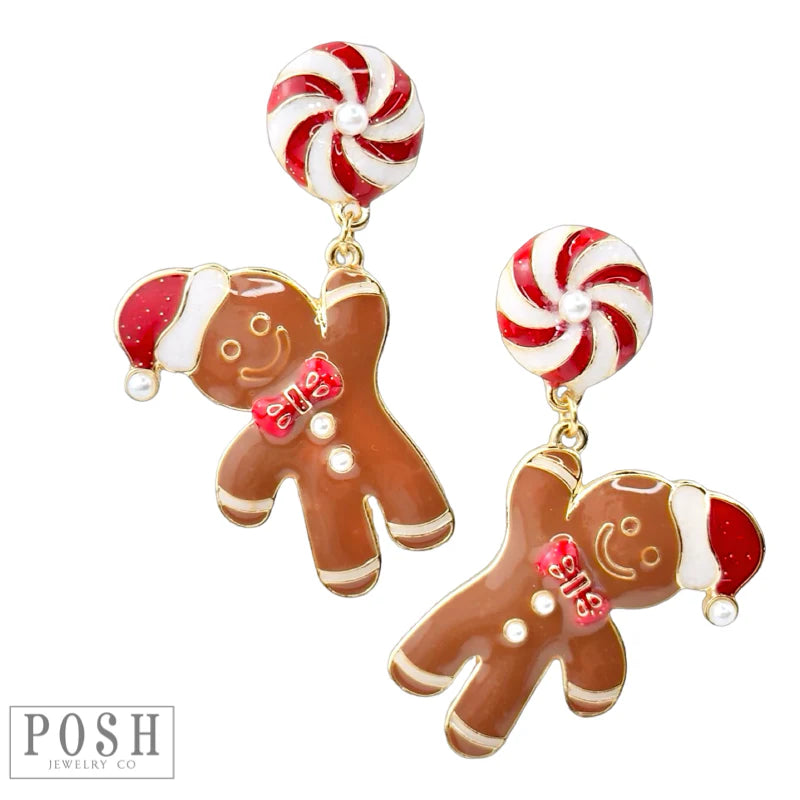 PP Christmas Earrings