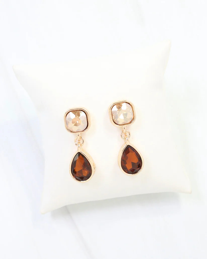Roxanne Rhinestone Drop Earring