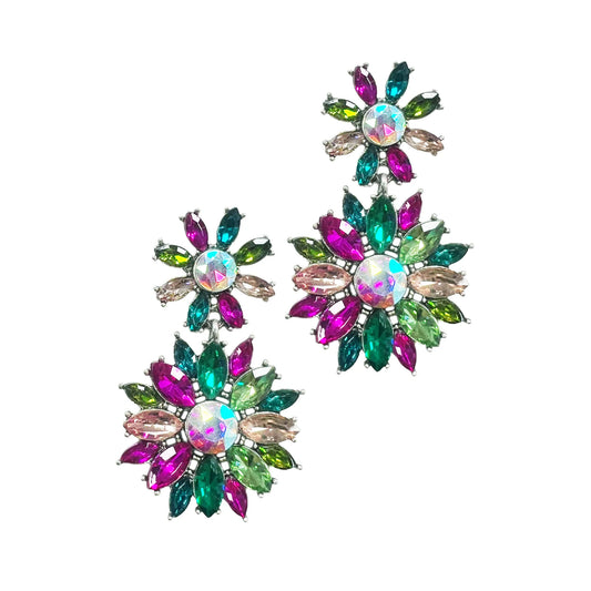 Multicolor Crystal Earrings