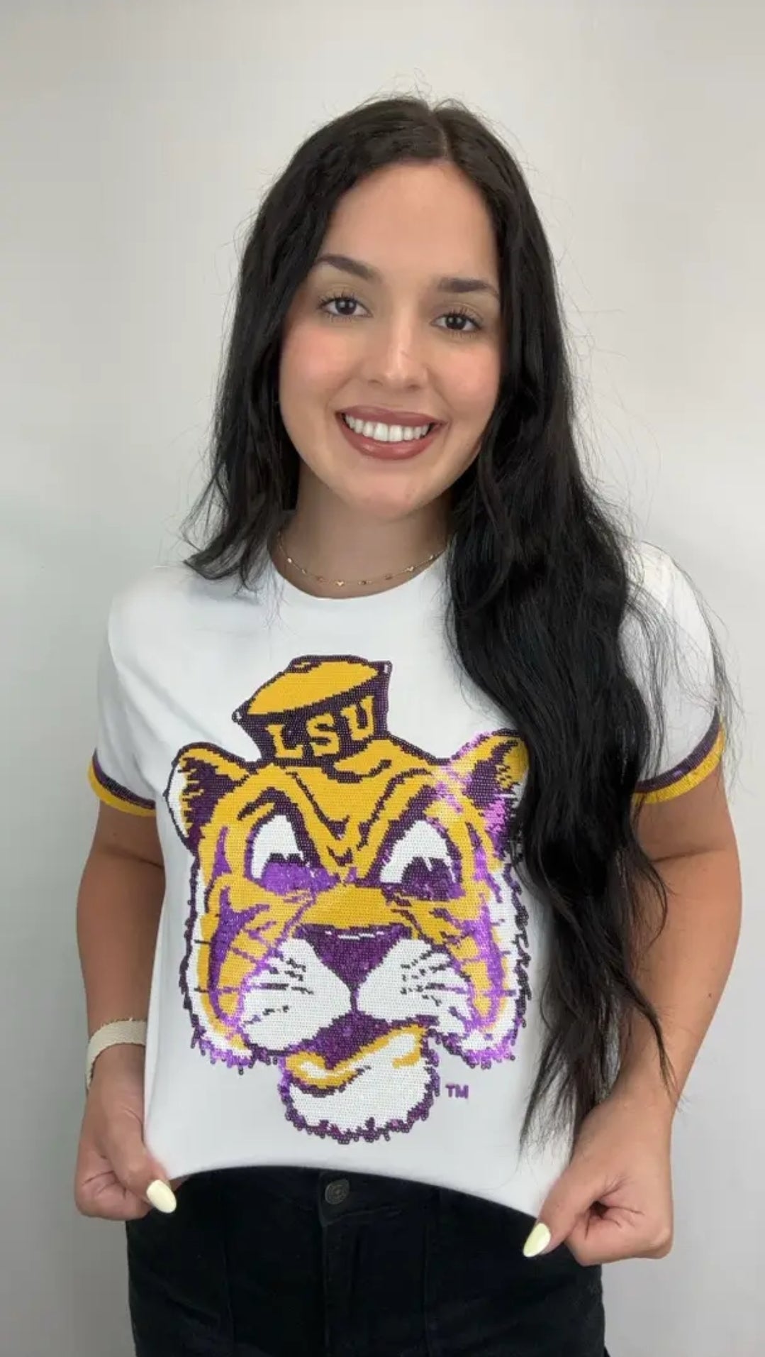 Retro Tiger Sequin Shirt