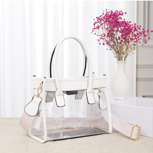 Clear & Leather Purses