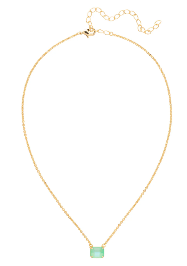 Octavia Single Crystal Pendant Necklace