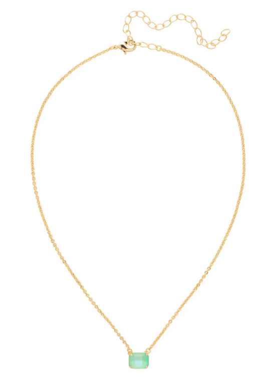 Octavia Single Crystal Pendant Necklace