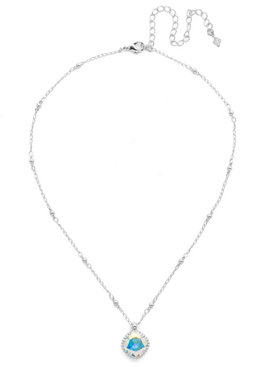 Cushion-Cut Pendant Necklace
