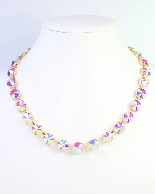 Roxanne Rhinestone Necklace Clear AB
