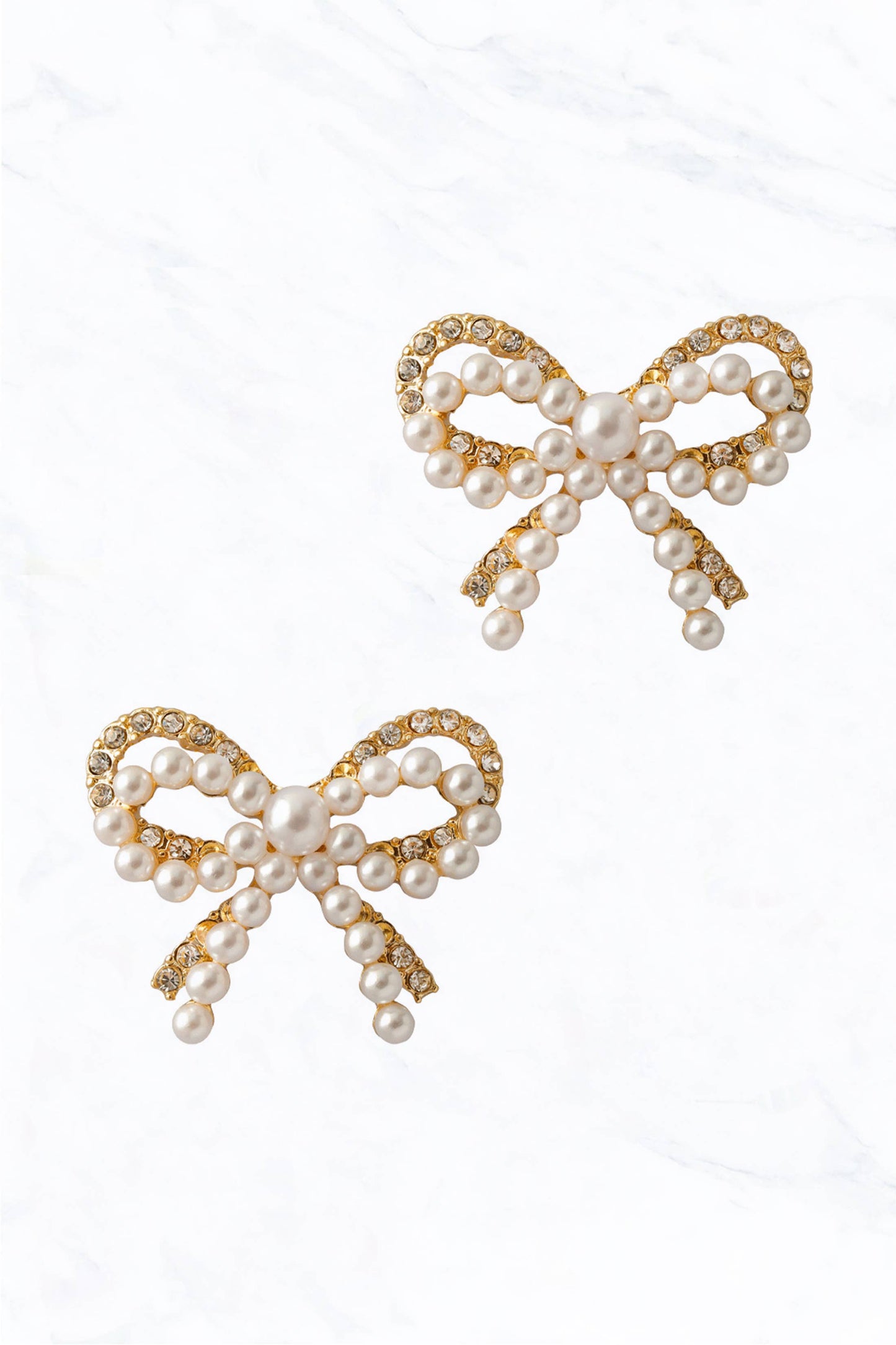 Double Bow Post Earring