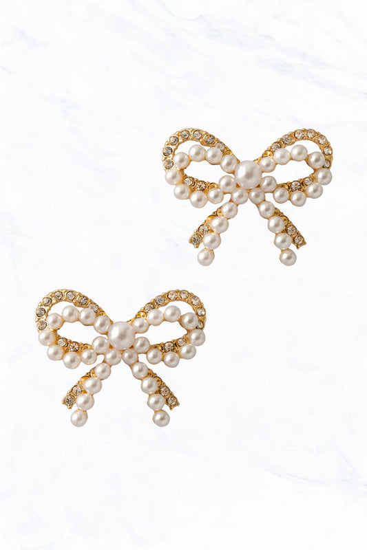 Double Bow Post Earring