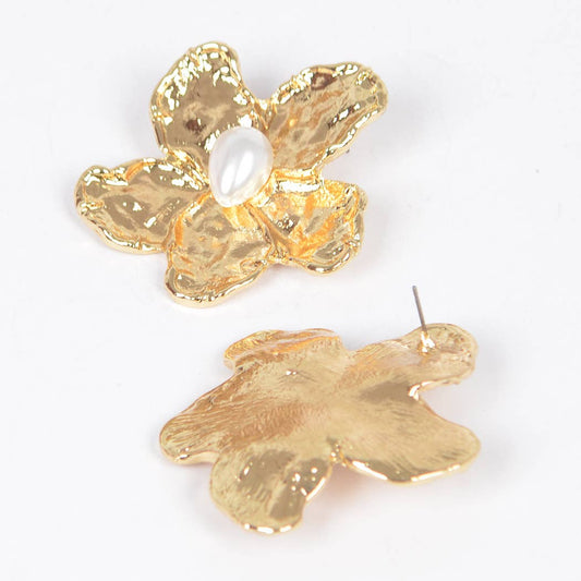 Vintage Metal Flower Earring