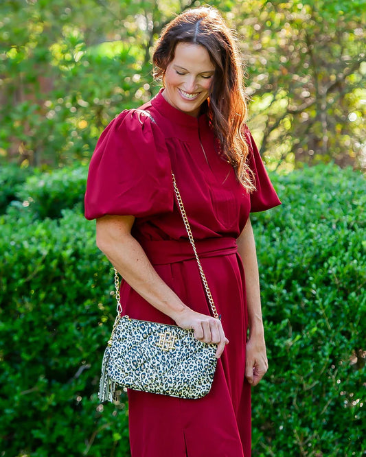 Madelyn Clutch/Crossbody Spotted LD