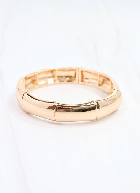 Jekyll Stretch Bracelet Shiny Gold