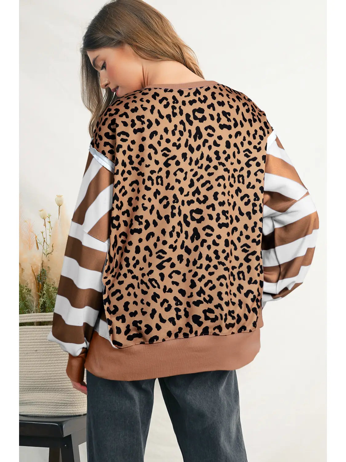 Lavender & Leopard Sweater