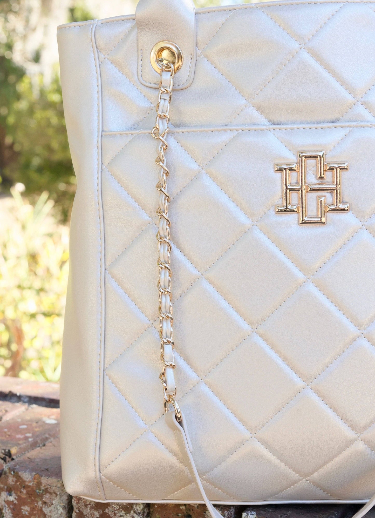 Caroline Hill - Kinzley Tote PEARL QUILTED LD