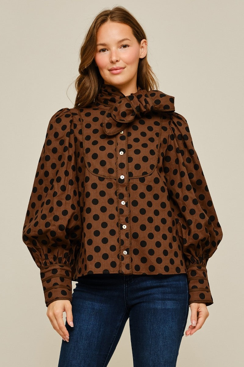 Pretty in Polka Dots Blouse
