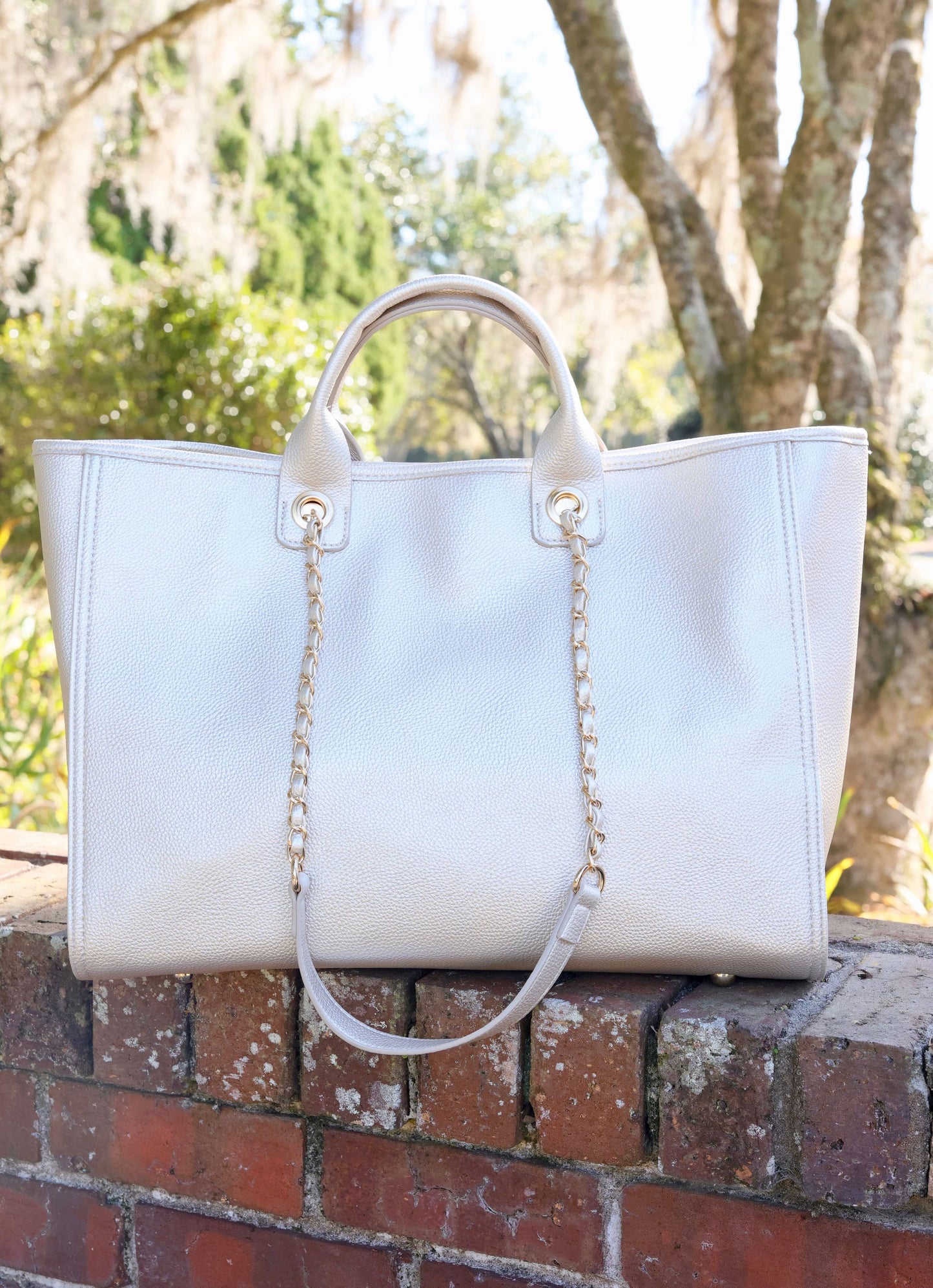 Caroline Hill - Melissa Tote Bag PEARL