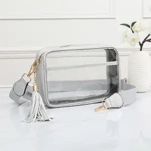 Clear & Leather Purses