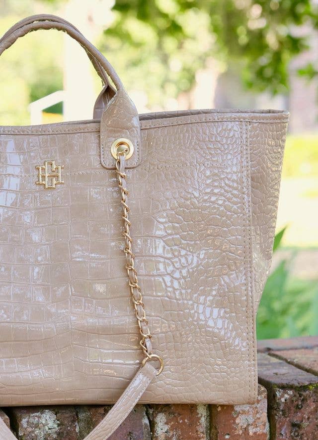 Melissa Tote Bag TAUPE PATENT