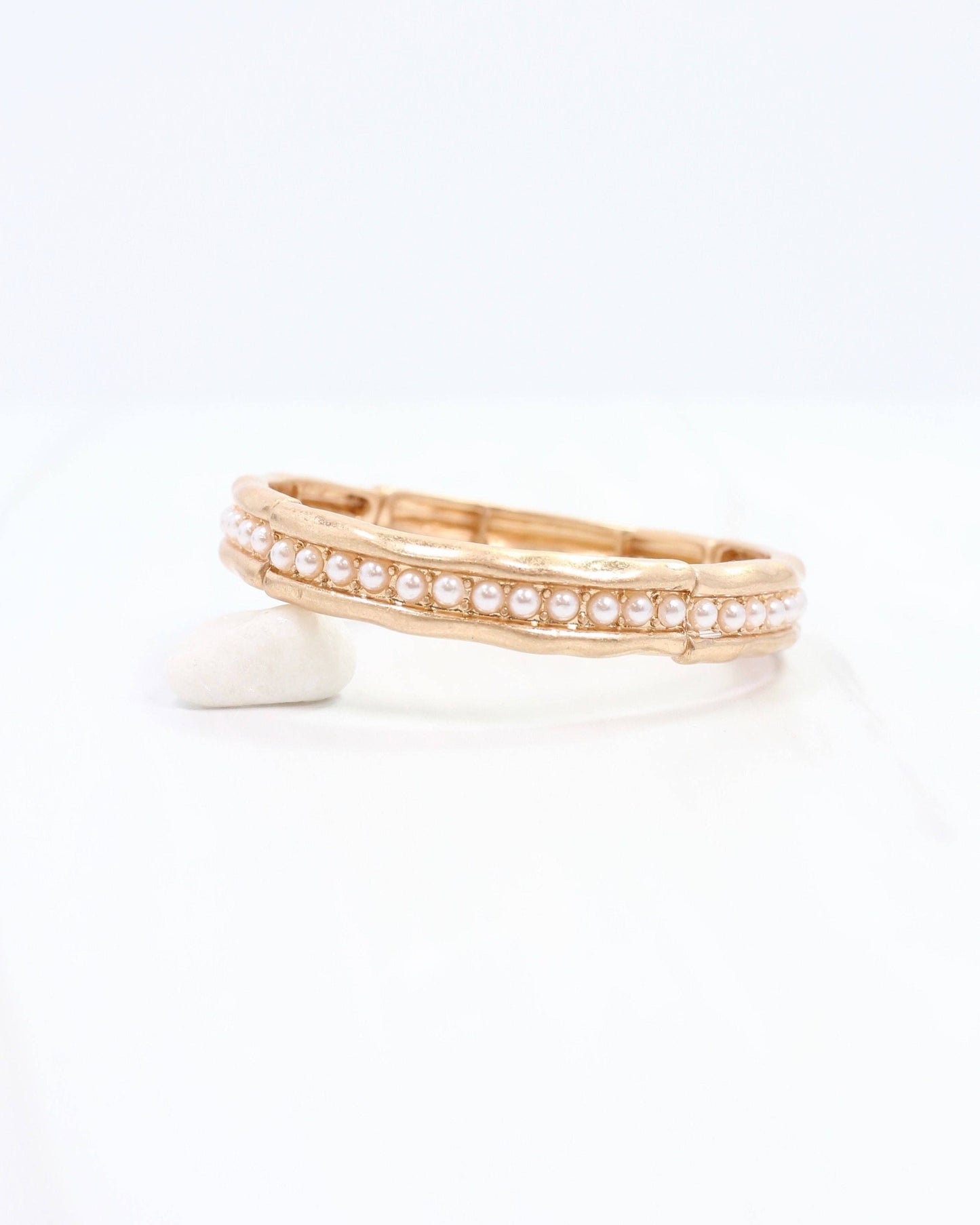 Katarina Stretch Bracelet Pearl