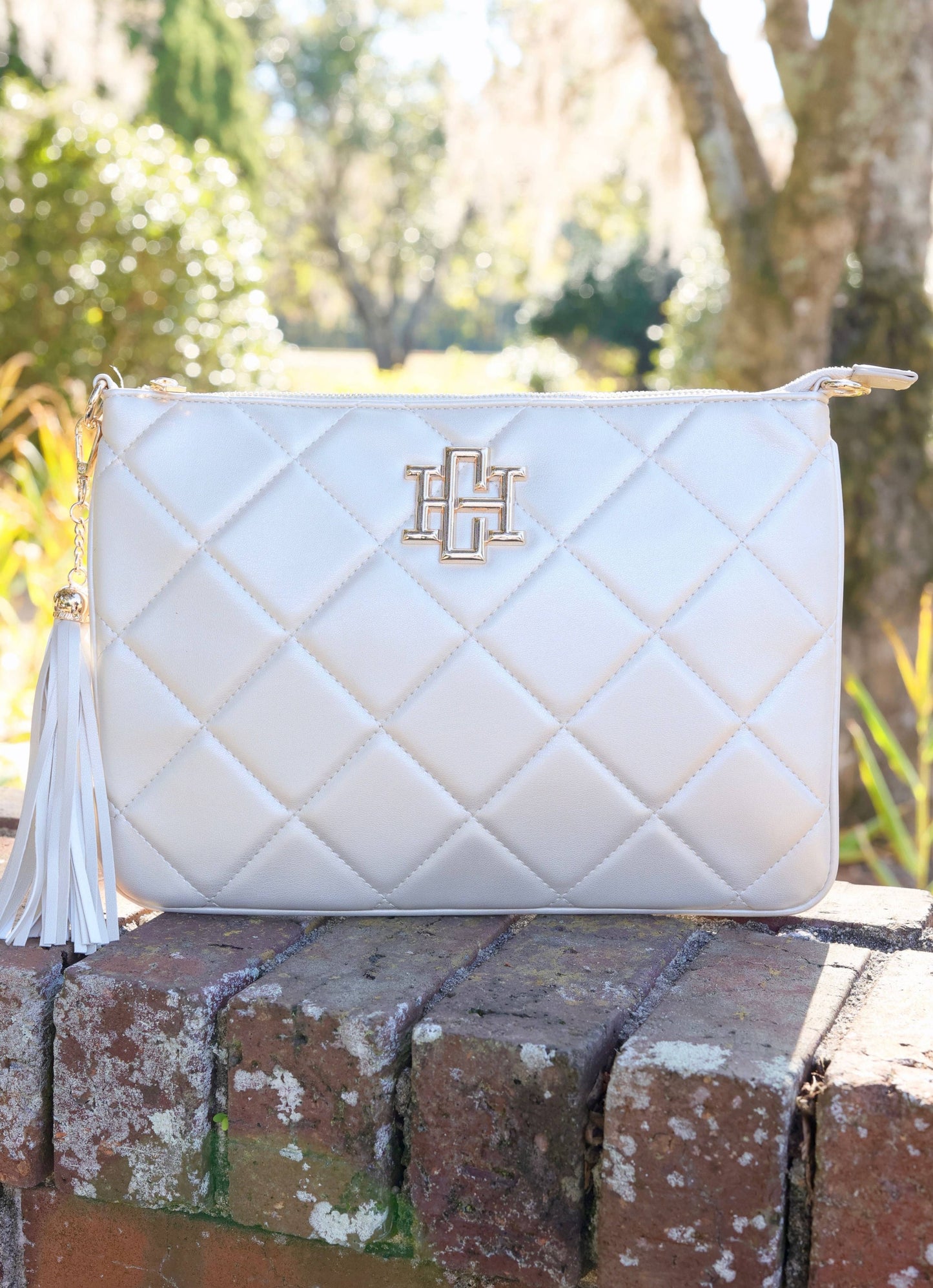 Madelyn Clutch/Crossbody PEARL QUILTED LD