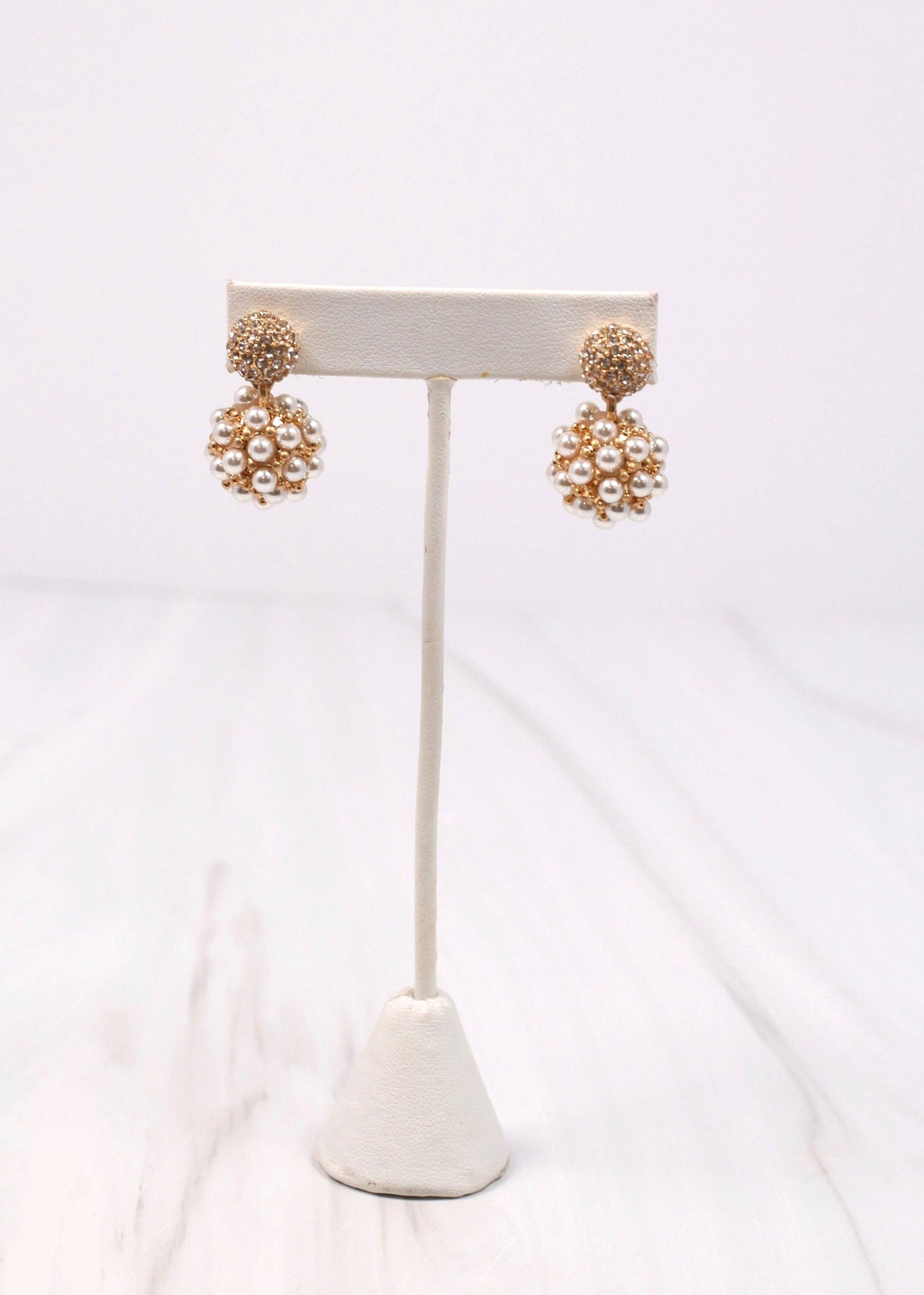 Caroline Hill - Payton Pearl and CZ Drop Earring PEARL