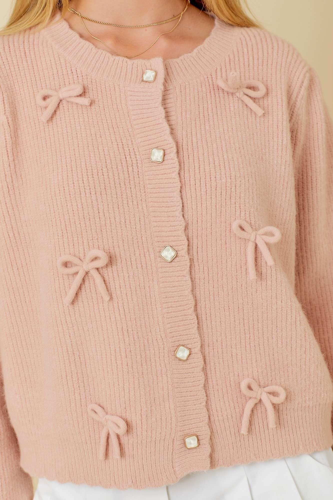 Dainty Bow Cardi