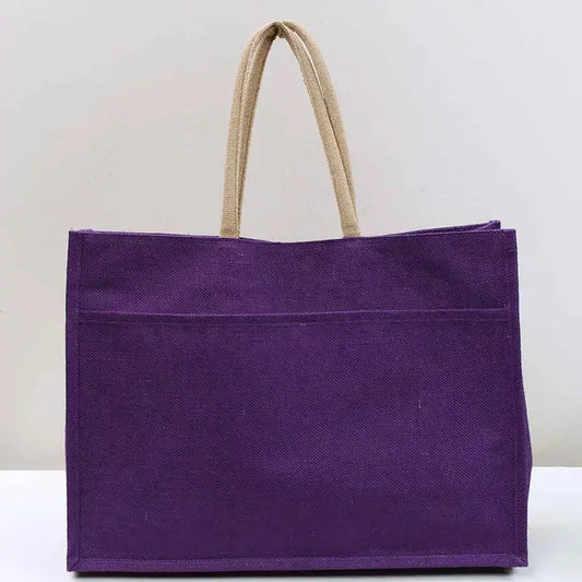 Jute Pocket Tote