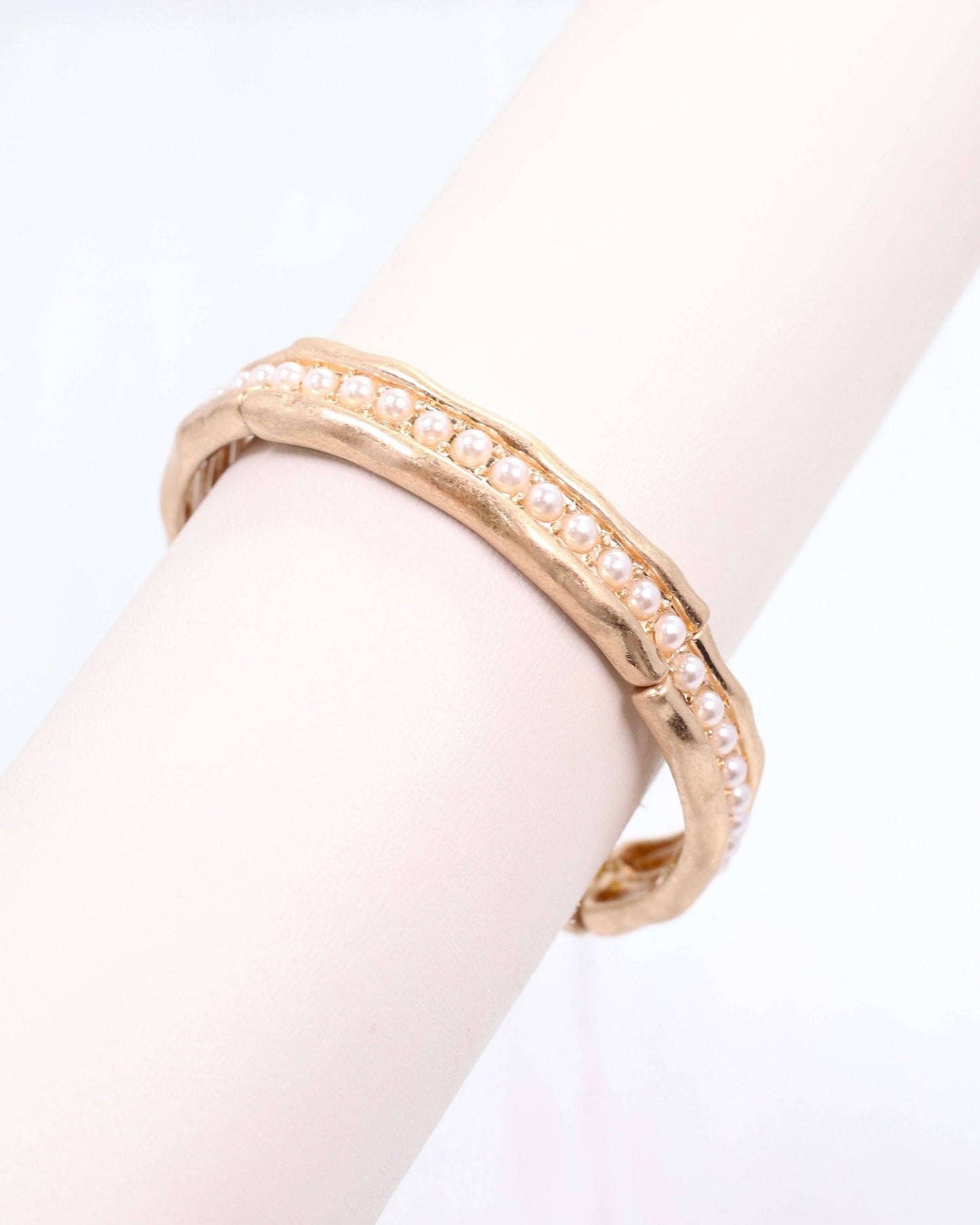 Katarina Stretch Bracelet Pearl