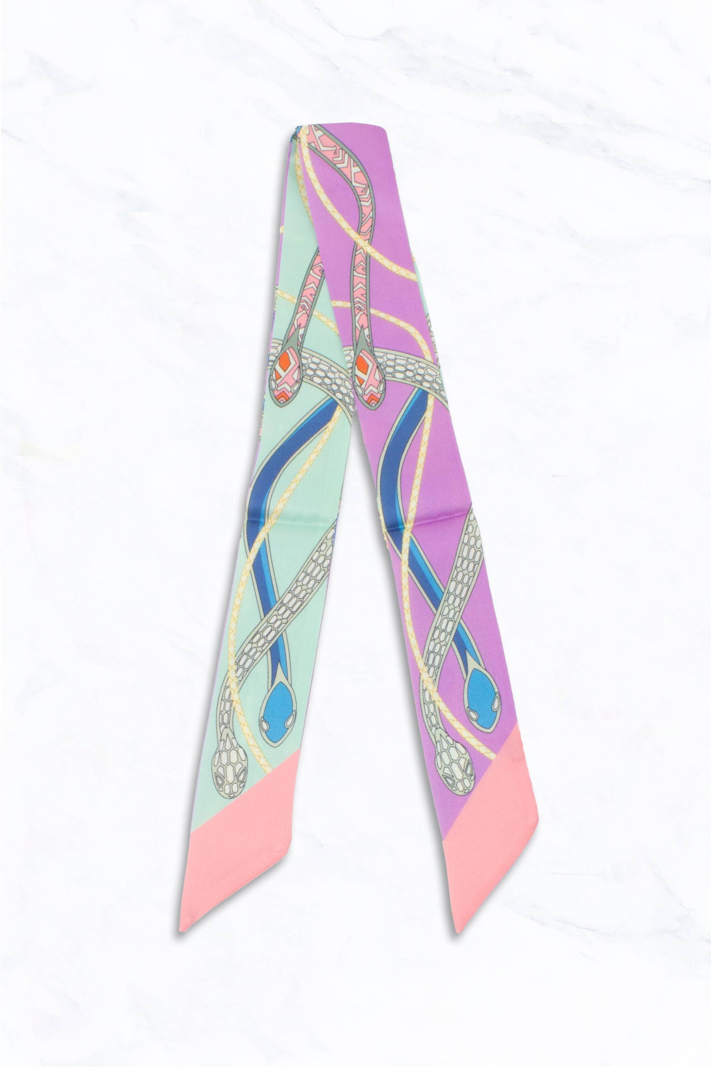 Elegant Snake Rope Accent Thin Scarf