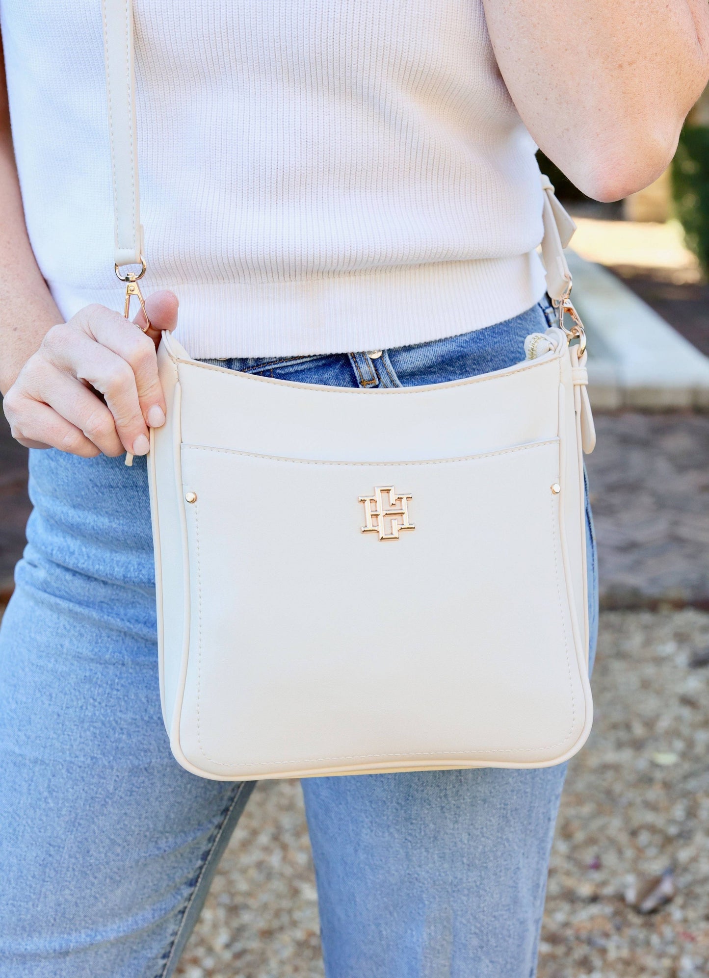 Caroline Hill - Bethany Crossbody CREAM