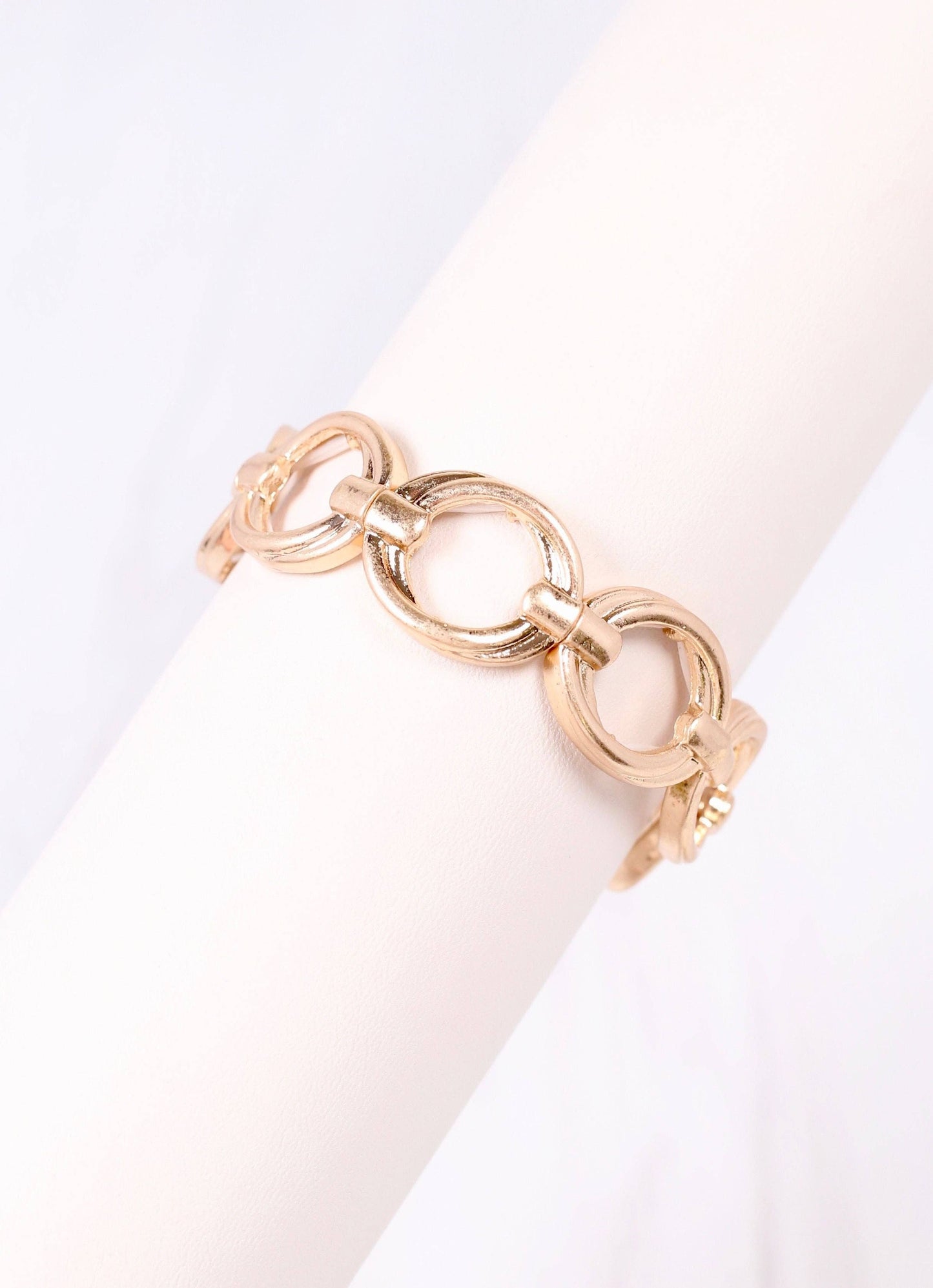 Caroline Hill - Sampson Stretch Bracelet WORN GOLD