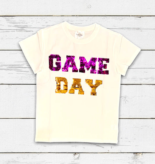 GAME DAY Sequin Top