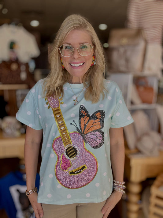 Dolly Inspired Sequin Patch Shirt