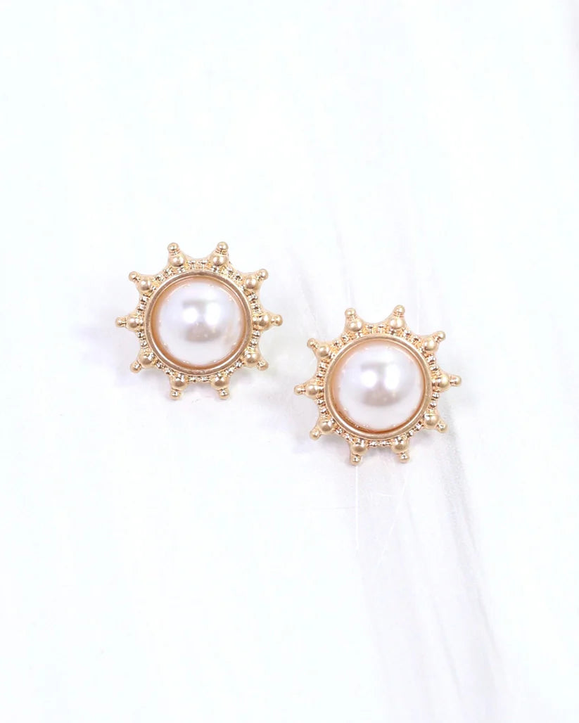 Macquarie Pearl Stud Earring Cream