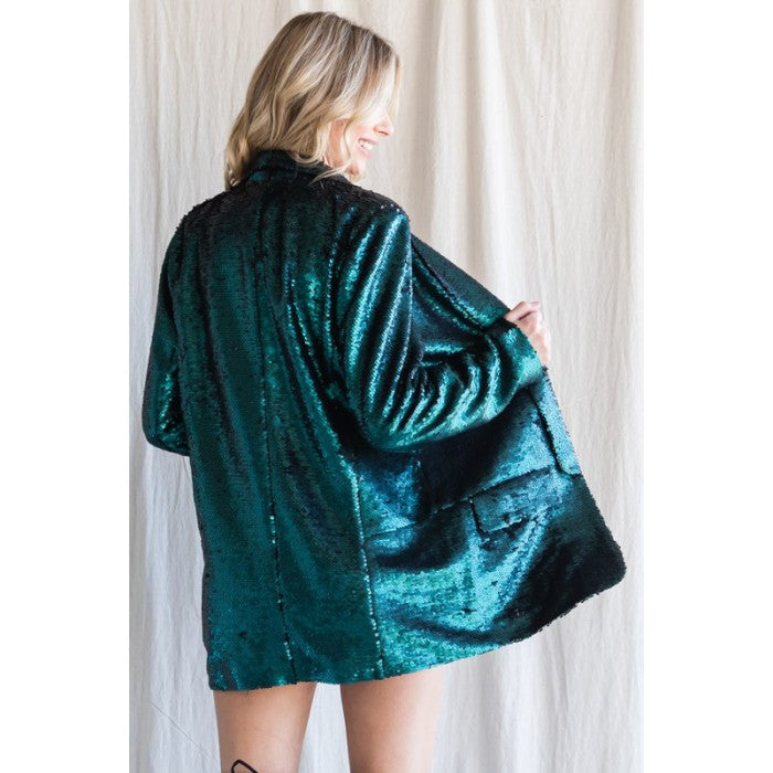 Mermaid sequin clearance blazer