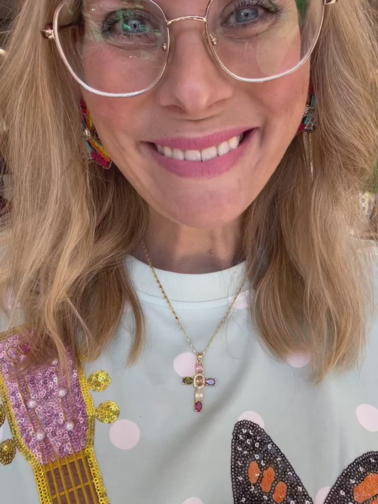 Dolly Inspired Sequin Patch Shirt