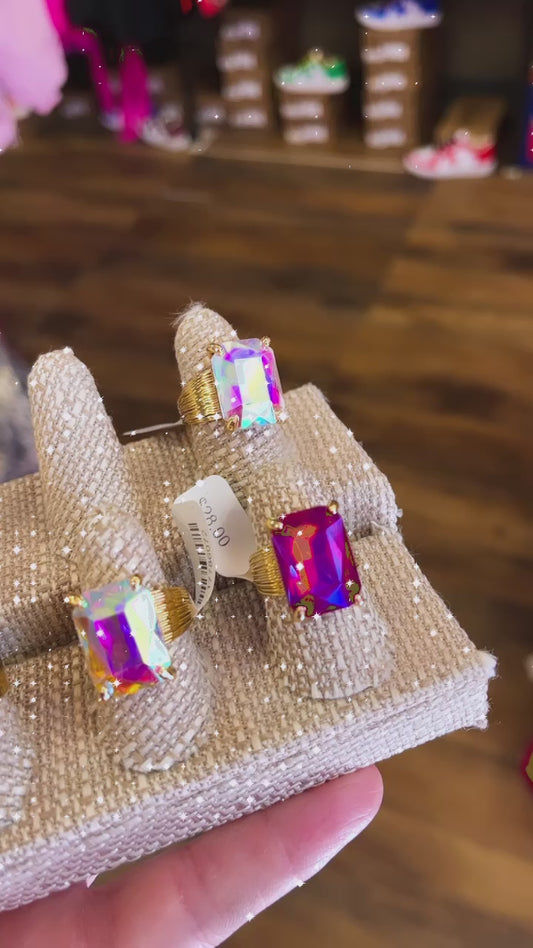 Pink Panache Cuff Rings