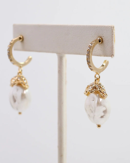 Priscilla Pearl Earring Gold