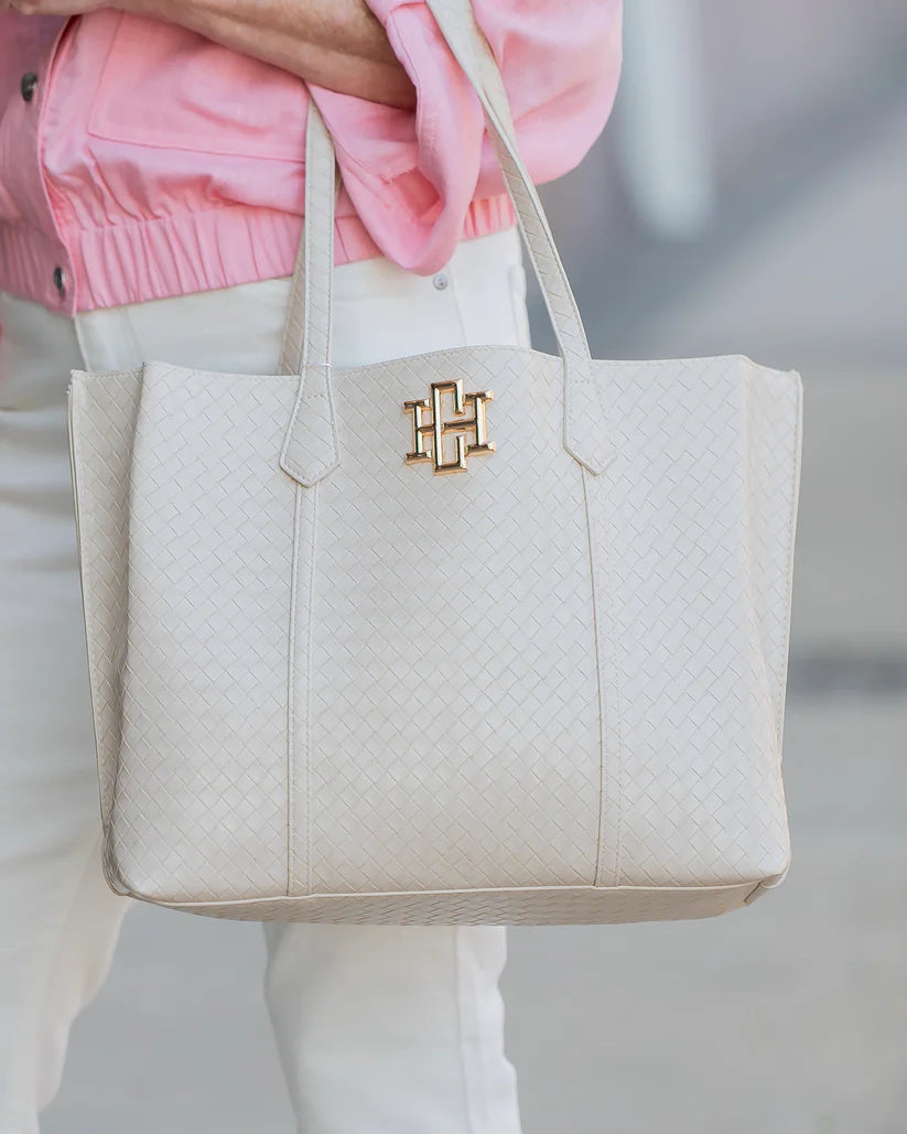 Heath Tote Bag Woven Almond