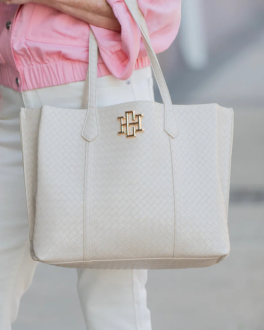 Heath Tote Bag Woven Almond