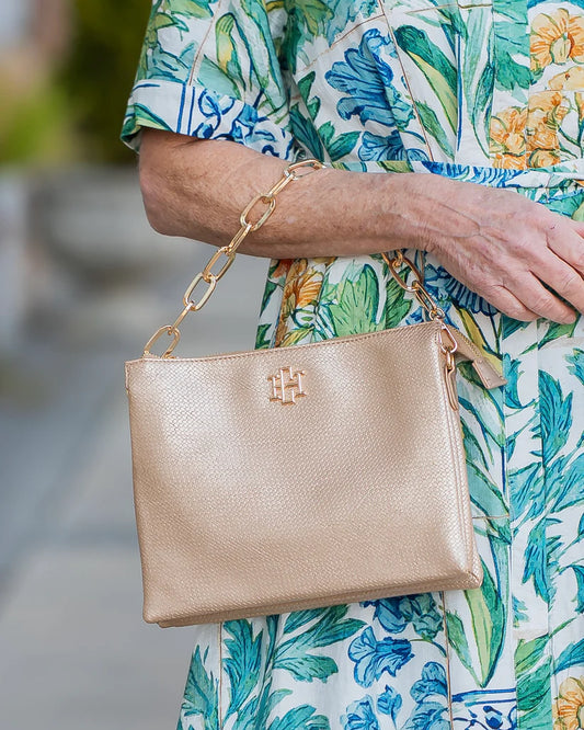 Ariana Crossbody Woven Gold