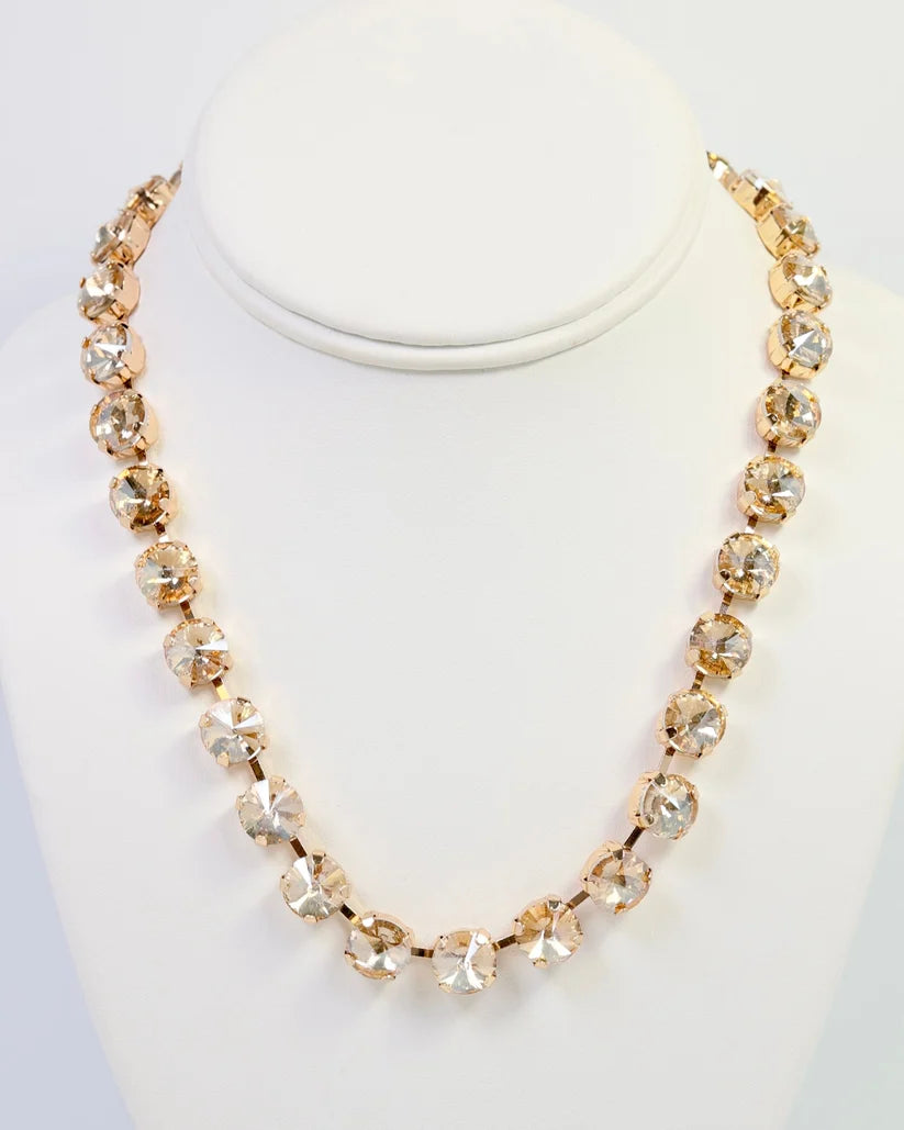 Radcliffe Rhinestone Necklace Champagne