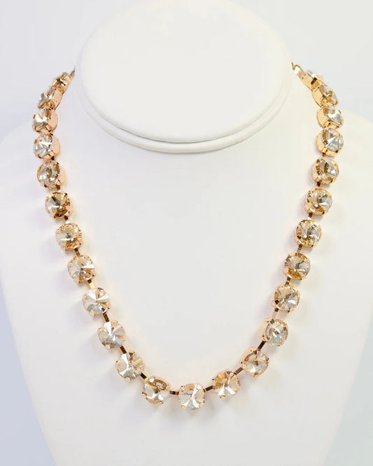 Radcliffe Rhinestone Necklace Champagne