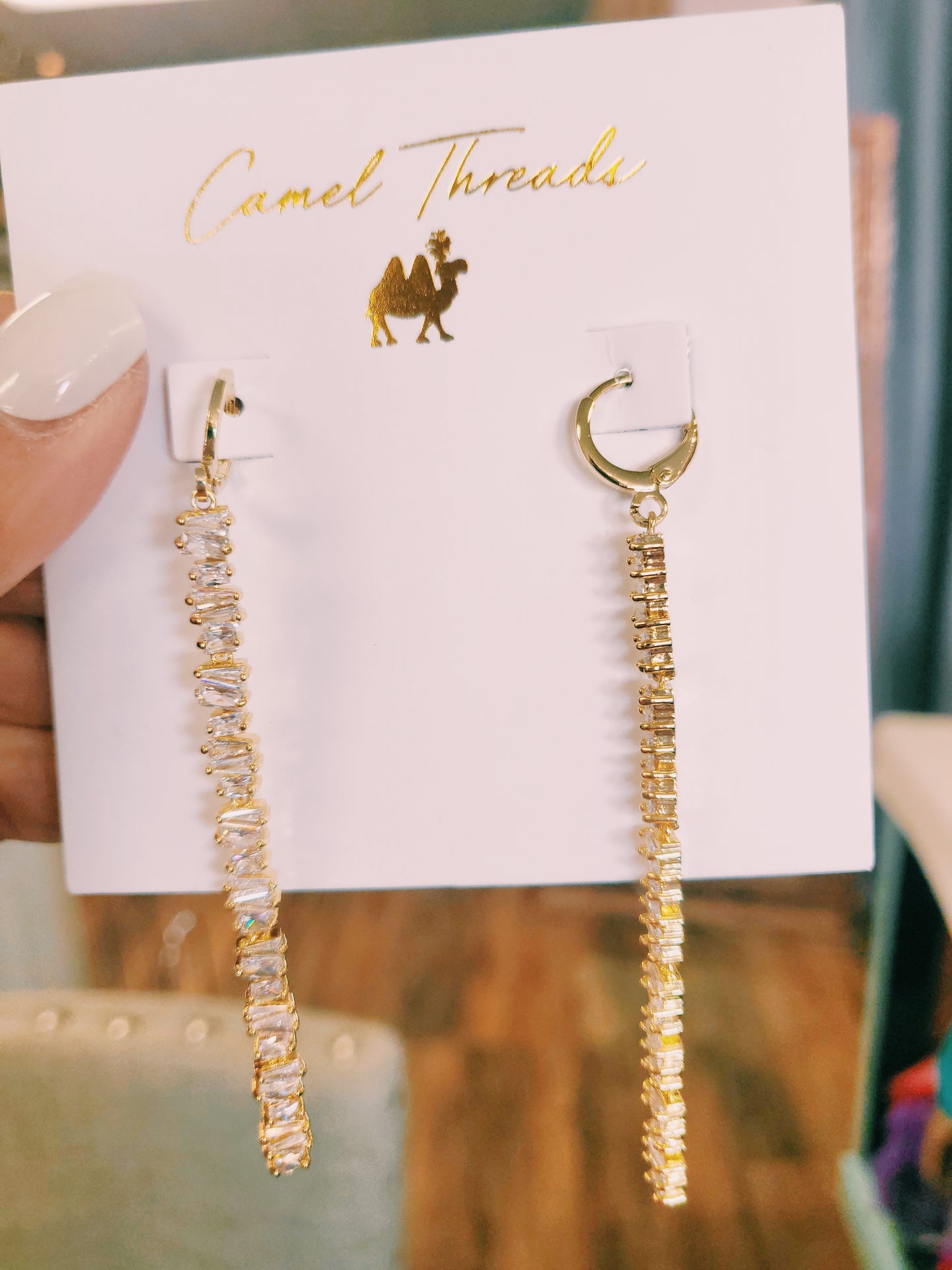 Camel Threads 18K Gold Earrings