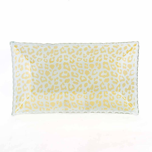 Leopard Rectangle Serving Tray